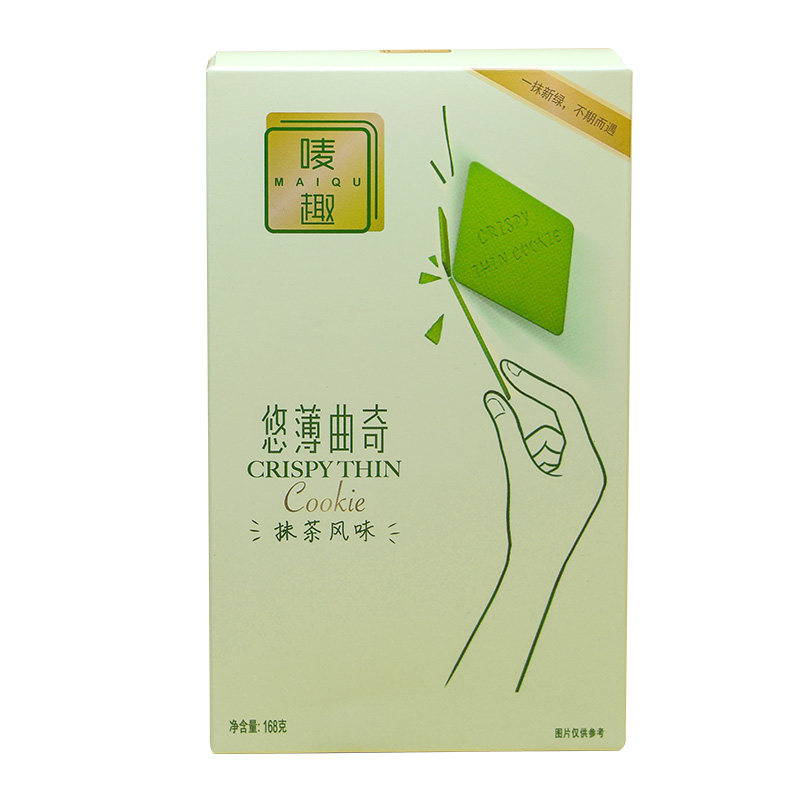 唛趣悠薄抹茶曲奇饼干独立装168g
