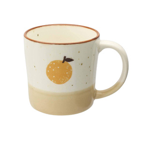 日本进口izawa井泽柚子马克杯手作日式粗陶咖啡茶水杯意面盘勺叉