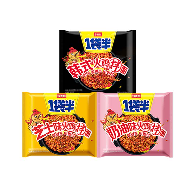 今麦郎一袋半韩式火鸡面干拌泡面