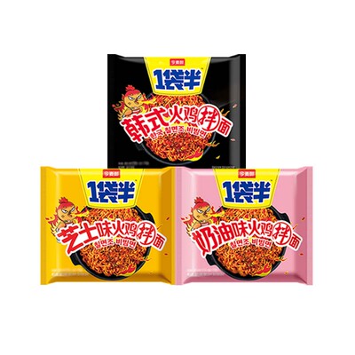 今麦郎一袋半韩式火鸡面干拌泡面