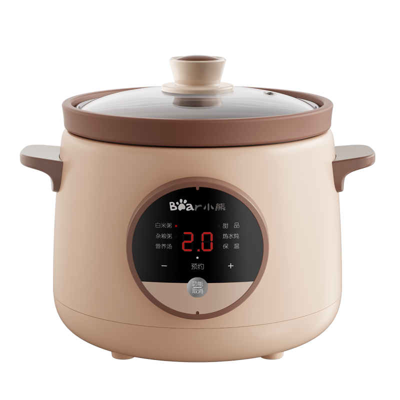 Bear/小熊 DDG-D20P1 电炖砂锅全自动家用煲粥煮粥神器BB煲汤炖盅