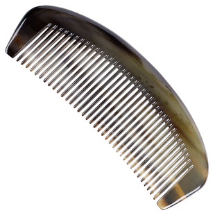 一梳一图塞野正品花公牦牛角梳子大号复古老角料男女礼品礼物1455