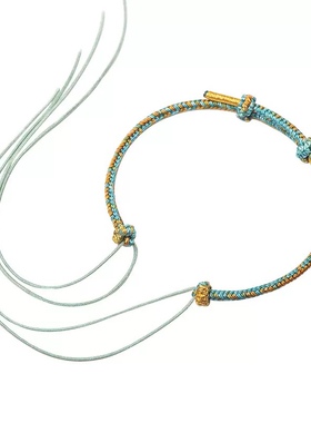 领花手环编织绳半成品可穿领花wj