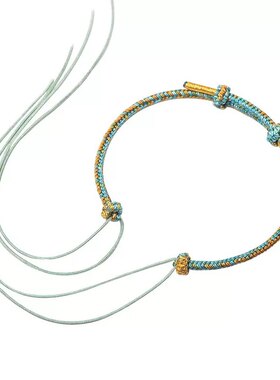 领花手环编织绳半成品可穿领花wj