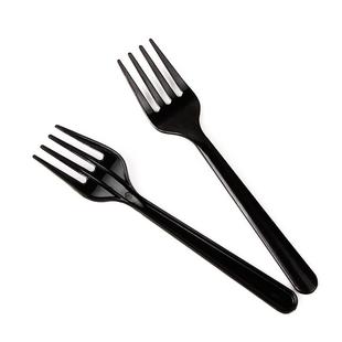 一次性塑料加厚叉子水果叉一次性蛋糕叉西点甜品西餐叉子1000支