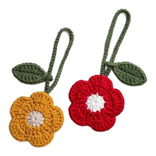 钩针编织材料包diy花朵包包挂件勾线手工自制新手入门毛线泡芙花