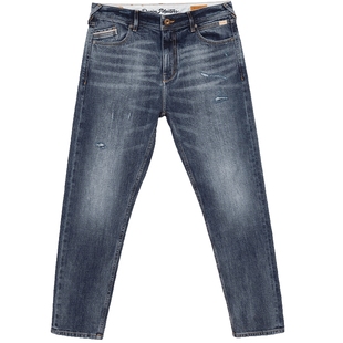 905杰克琼斯男装牛仔裤秋秋季潮出街水洗磨白锥形裤长裤子男款