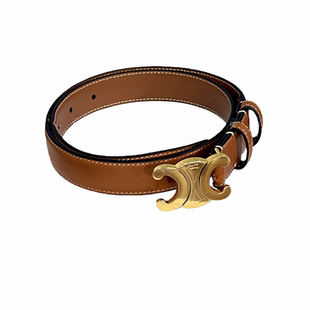 TBA大牌CELIE凯旋门细皮带真皮女士复古黑色牛皮腰带奢侈品