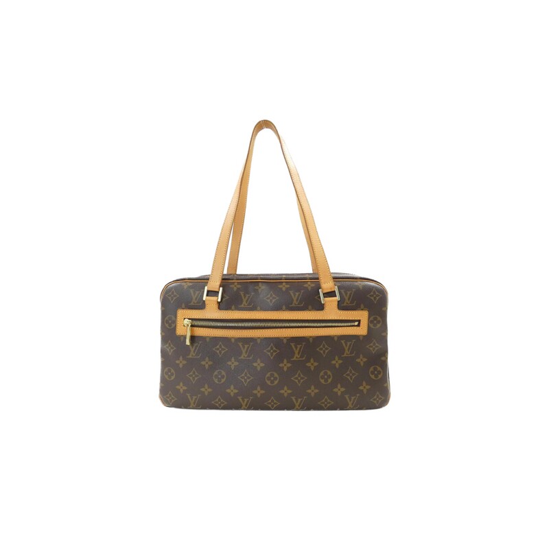 中古LV路易威登女包8~95新Cite MM~GM开口笑盒子包单肩包BRANDOFF