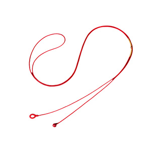 庆祥泰999黄金腰链男女转运珠编织红绳简约超细腰绳本命年腰带