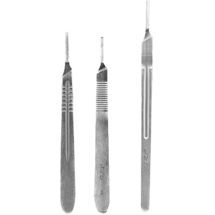 上海金钟医用外科手术刀柄 手术碳钢刀片 不锈钢直型手术刀304钢Q