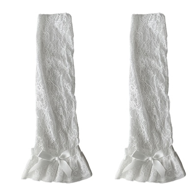 夜间教习室是仙女风白色网纱袜套