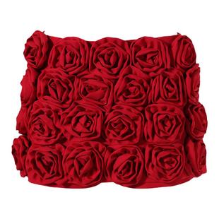 EAM STUDIO红色时髦洋气立体玫瑰花朵装饰半身裙女夏季高腰短裤裙