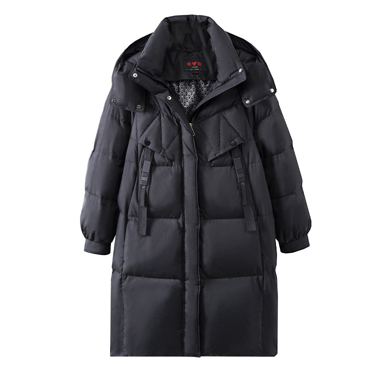 雅鹿正品2025新款秋冬季中长款加厚时尚保暖羽绒服女Y8101Z1495S