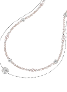 DODOGOGO轻奢珍珠双层锁骨链