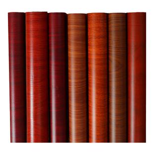 红木纹墙纸自粘中式家具翻新贴纸木门桌面贴皮柜子防水木纹墙贴纸