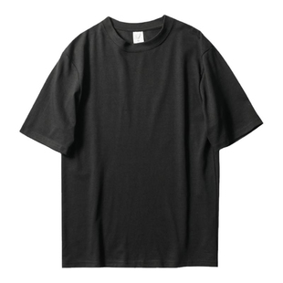 英格兰成衣 重磅240G克新疆棉夏季男女情侣基础黑白短袖T恤打底衫