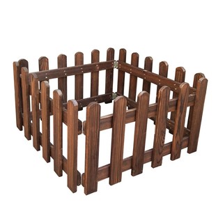 幼儿园围栏花园户外碳化防腐木栅栏阳台装饰室内小篱笆护栏隔断