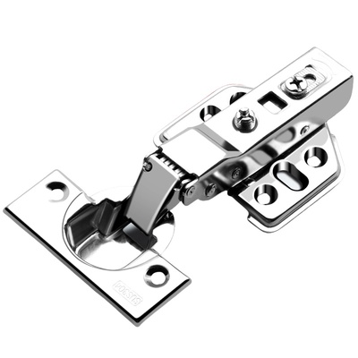 铰链304不锈钢缓冲阻尼橱柜门半盖中弯五金折叠飞机合页液压全盖