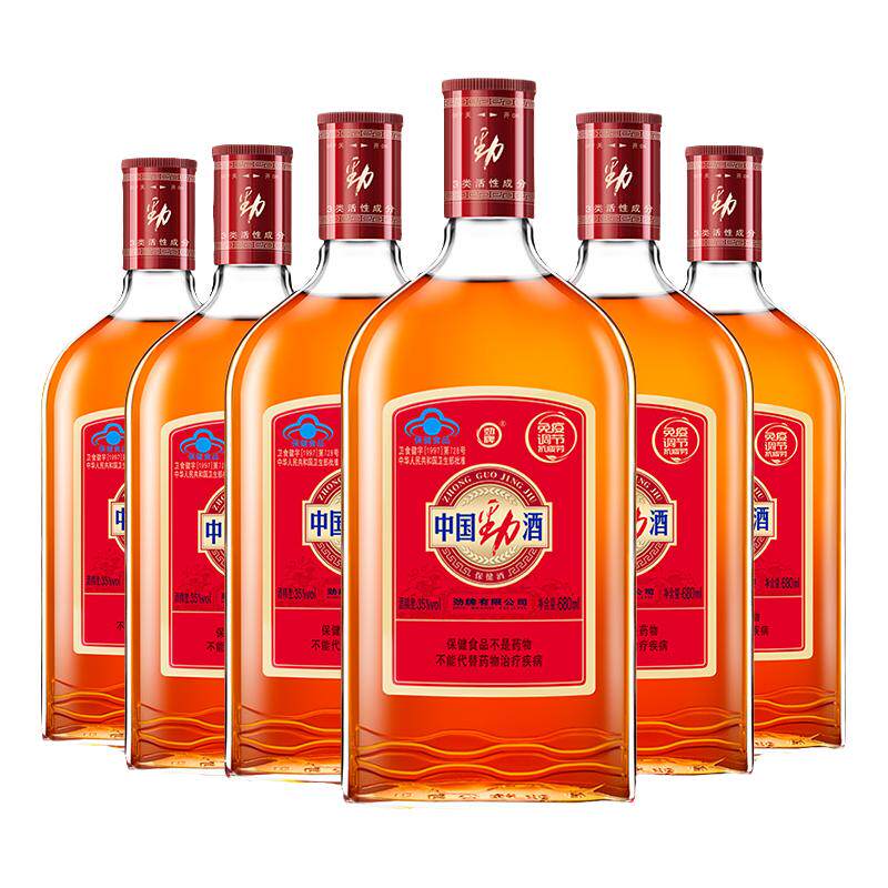【官方正品】劲牌35度中国劲酒680ml瓶装整箱装 养保健酒生酒水