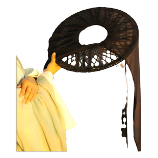 幕篱帽古装侠客斗笠带纱唐风汉服帷帽古代武侠纱帽遮脸百搭面纱