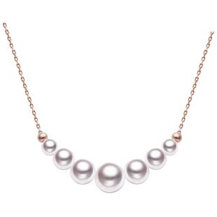 情人节GiO珠宝18K金akoya海水珍珠项链女微笑锁骨链珍珠颈链百搭