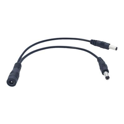 DC5521一分二连接线 一母头转二公头监控电源转换线 安防配件