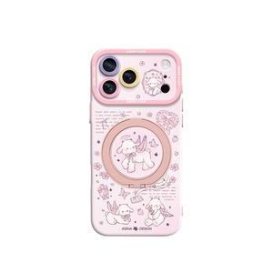 天使小羊适用iPhone17Promax手机壳新款苹果16Pro磁吸带支架套Bo5液态硅胶支点ip15高级感14可爱女13pm全包