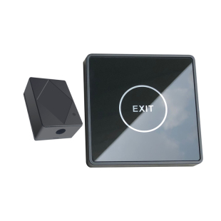 12V 薄 明装无线触摸式出门开关按钮白色门禁遥控无线开关 随意贴