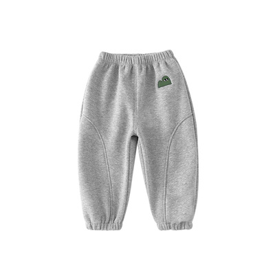 男童加绒裤子秋冬款卫裤