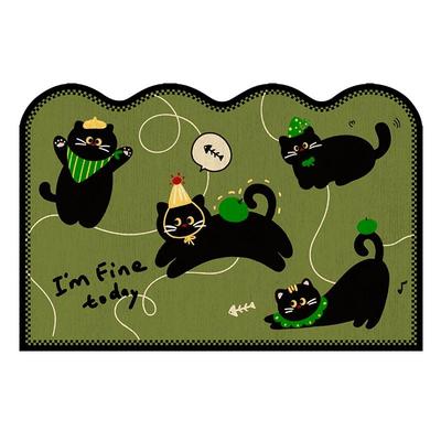 皮革材质可擦免洗一擦即净地垫