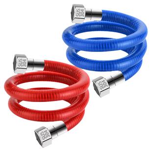 小厨宝专用进出水管304不锈钢波纹管热水器软管冷水管配件4分通用