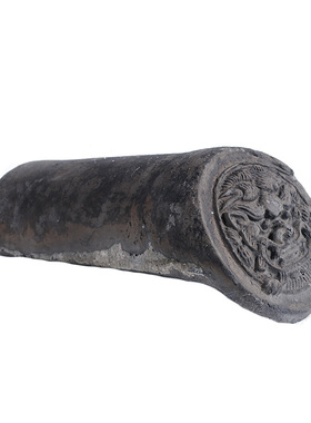 茶桌雕花摆件兽头瓦当