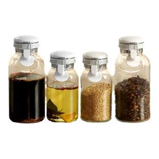 日本制 星硝密封油瓶玻璃密封罐调料罐调味罐调料瓶油壶姜妍同款