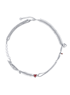 【黄子弘凡同款】鱼骨刀项链