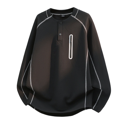 WASSUP山系运动机能长袖T恤男潮