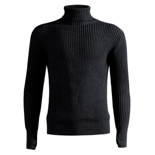 鬼谷战术水手高翻领重磅毛衣高领高弹性耐磨可机洗美丽诺羊毛认证