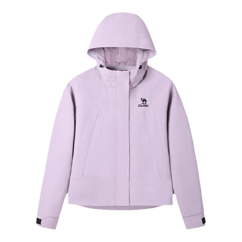 骆驼户外春季三防连帽登山女外套