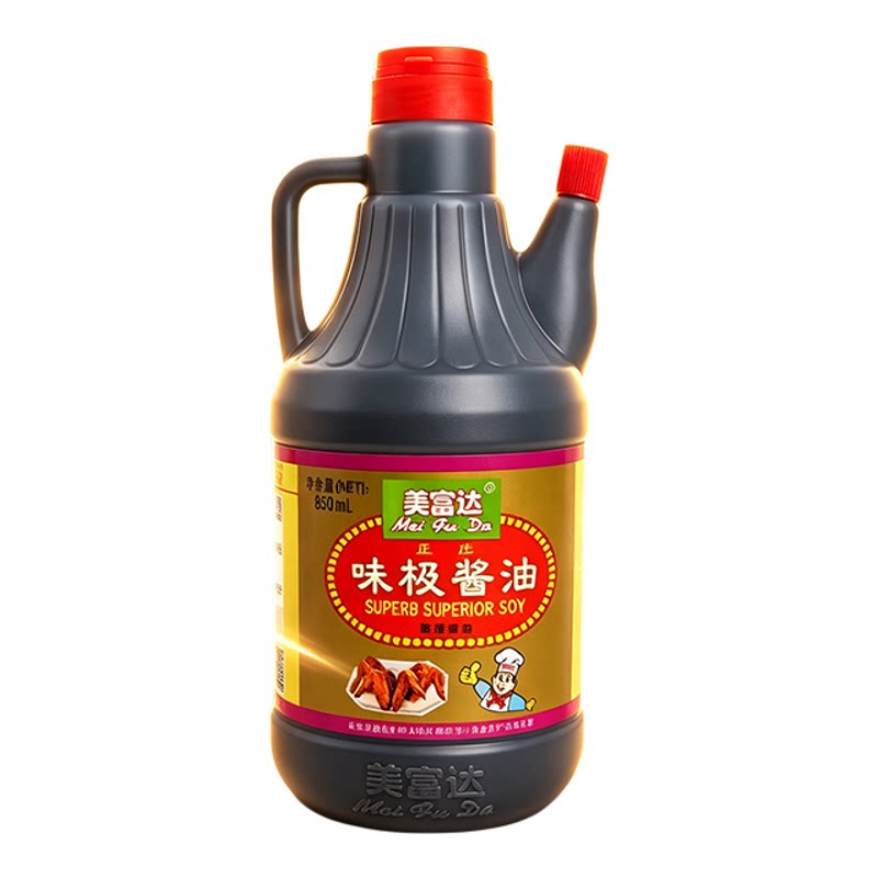 美富达金标一品鲜酿造鲜味酱油炒菜凉拌提鲜850饭馆家用厨房酱料