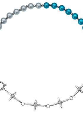 Blackdegree反光珍珠星钛钢项链