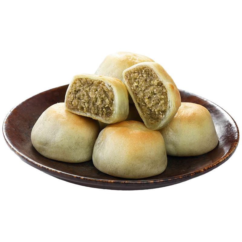 麥小白冰皮綠豆餅無蔗糖福建特產(chǎn)軟皮綠豆糕老式傳統(tǒng)糕點(diǎn)心旗艦店