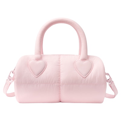 Comfyable爱心波士顿包粉色
