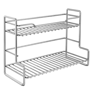 圣西陶不锈钢桌面置物架浴室洗手台放护肤品化妆品洗漱用品整理架