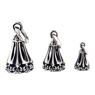 铁头的店LoneOnes纯银鸢尾花铃铛Chrome Bell铃铛吊坠复古项链