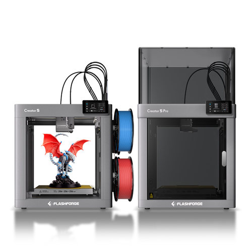 闪铸科技Creator5 3D打印机家用C5金刚狼4喷头5倍高效多色FDM三d立体0冲刷废料Creator5 Pro腔体加热C5 Pro