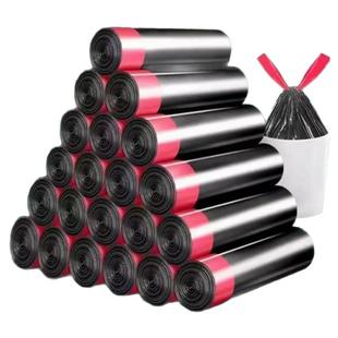 抽绳收口垃圾袋家用实惠装手提式垃圾桶塑料袋中大号加厚一次性袋