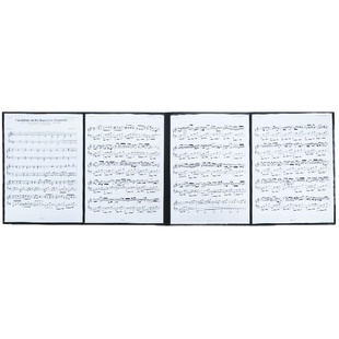 6页演奏 钢琴曲谱夹 A4三折叠 六页展开式 钢琴改谱夹 乐谱文件夹