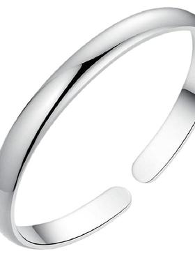 9999纯银光面手镯手环足银