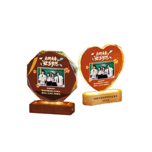 毕业季礼物水晶奖杯锦旗同学聚会纪念品照片创意礼品定制神仙导师