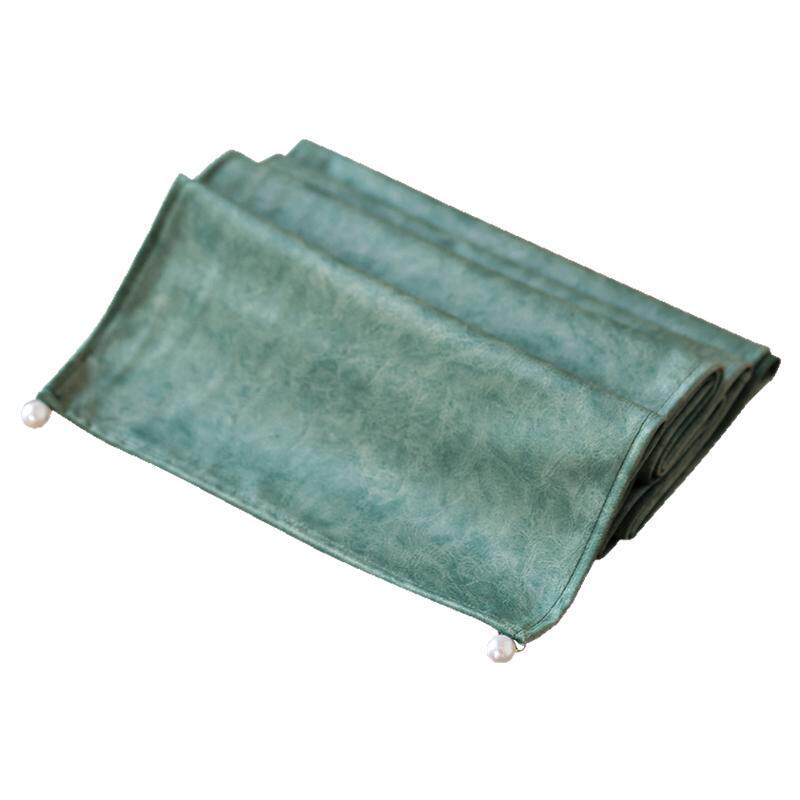MissPeony中古风丝绒珍珠桌旗垫